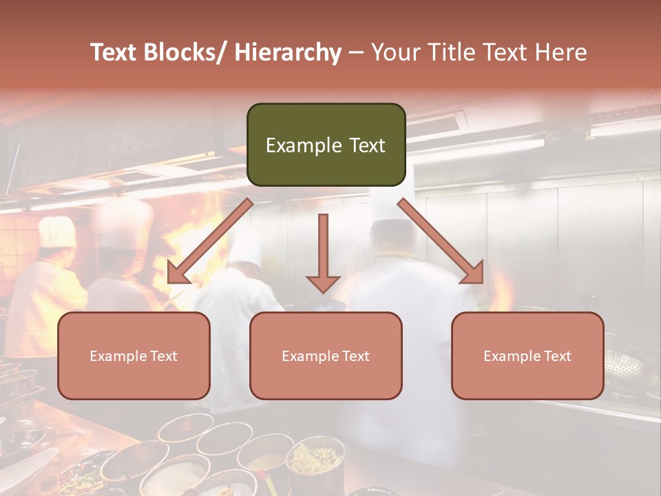 Hotel Fire Commercial Kitchen PowerPoint Template