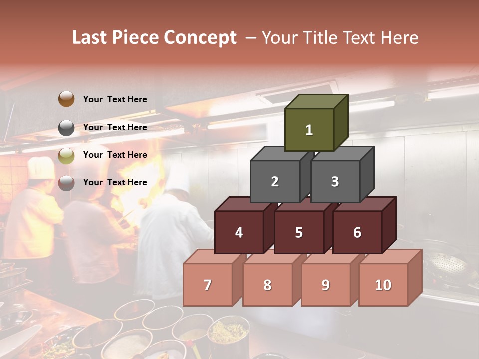 Hotel Fire Commercial Kitchen PowerPoint Template