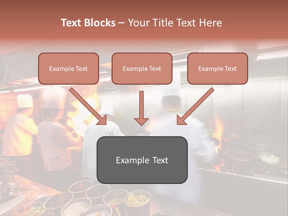 Hotel Fire Commercial Kitchen PowerPoint Template