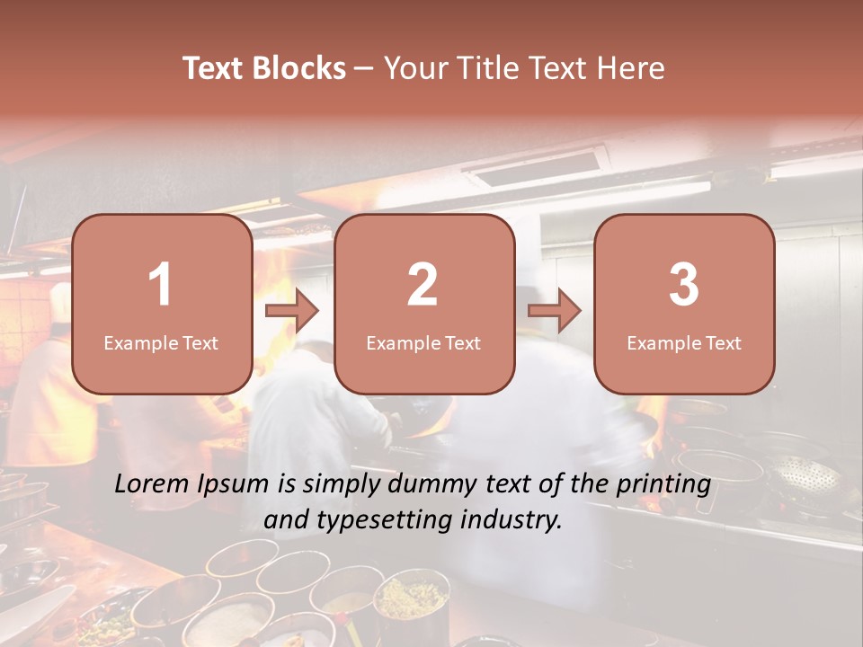 Hotel Fire Commercial Kitchen PowerPoint Template