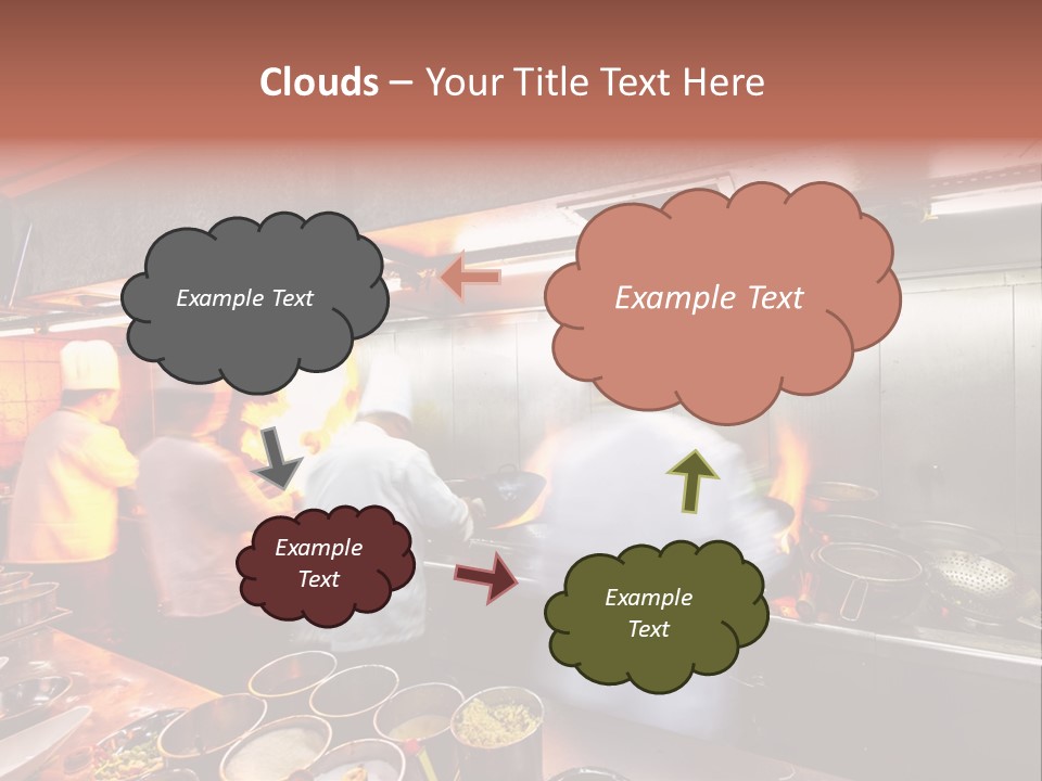 Hotel Fire Commercial Kitchen PowerPoint Template