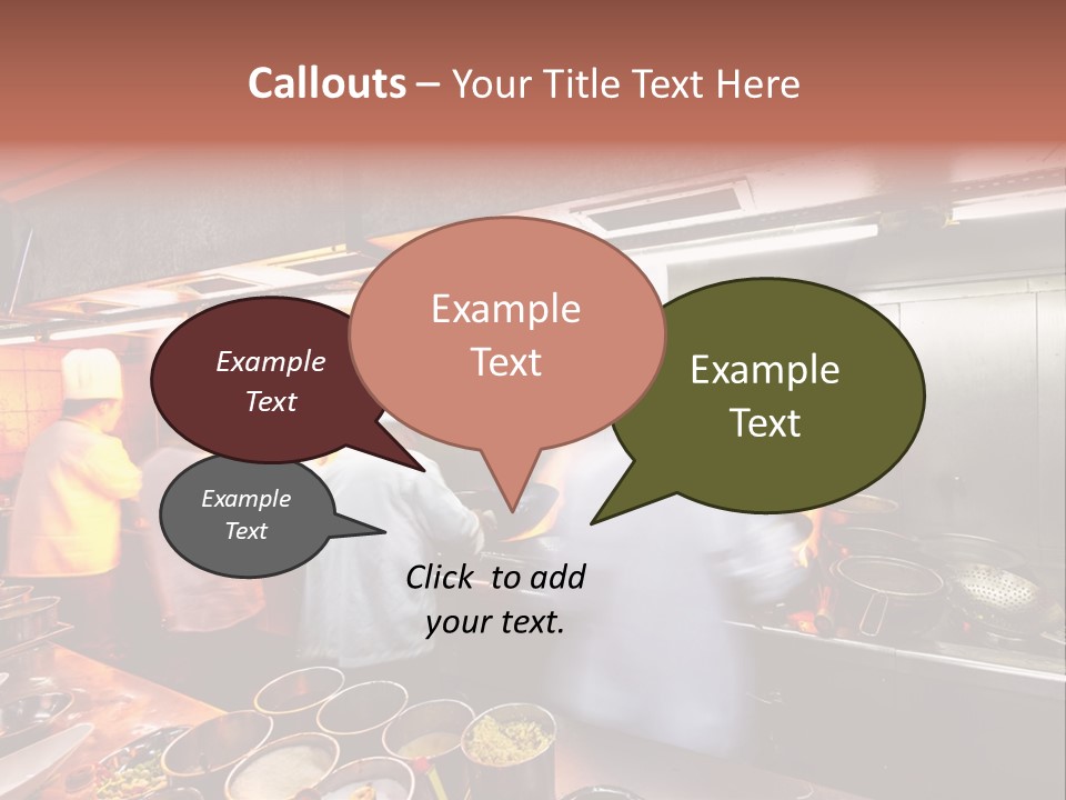 Hotel Fire Commercial Kitchen PowerPoint Template