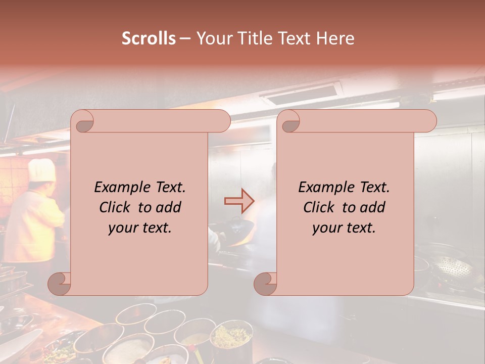 Hotel Fire Commercial Kitchen PowerPoint Template
