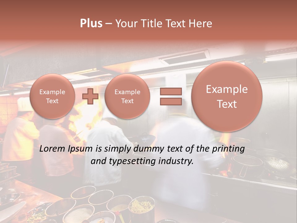 Hotel Fire Commercial Kitchen PowerPoint Template