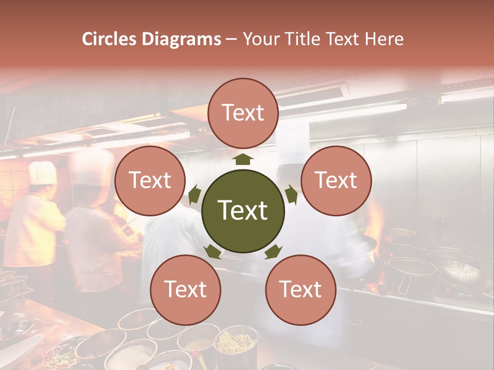 Hotel Fire Commercial Kitchen PowerPoint Template