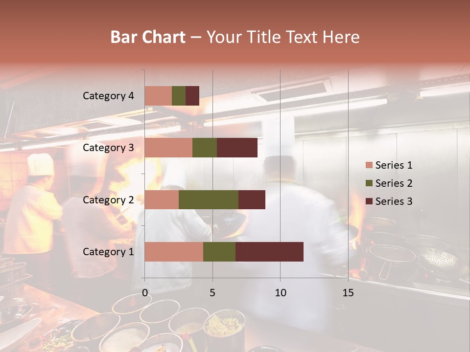 Hotel Fire Commercial Kitchen PowerPoint Template
