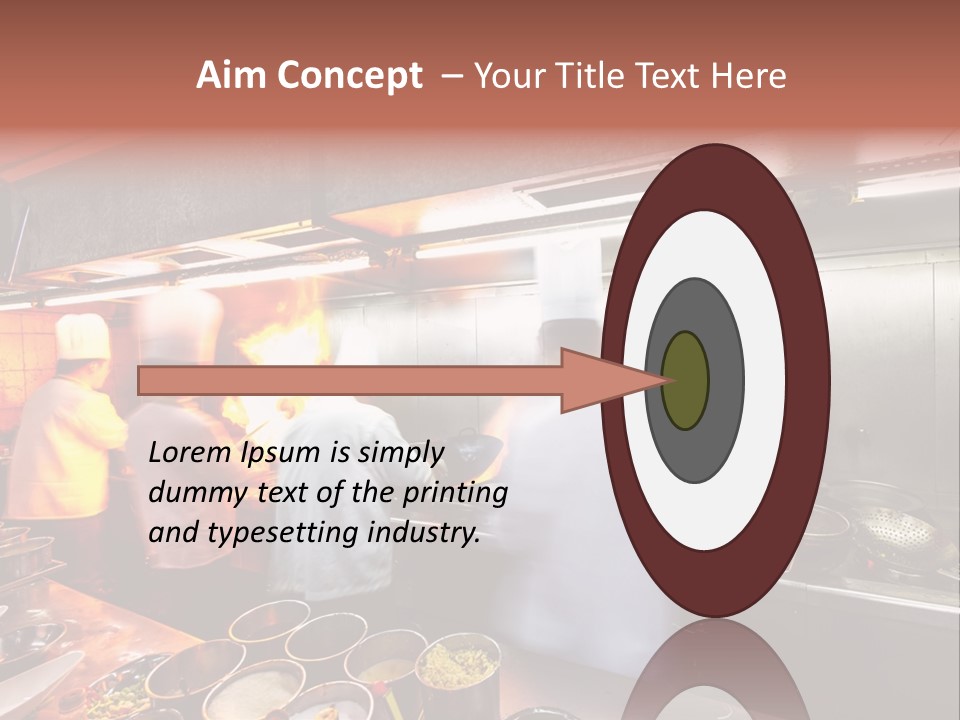 Hotel Fire Commercial Kitchen PowerPoint Template