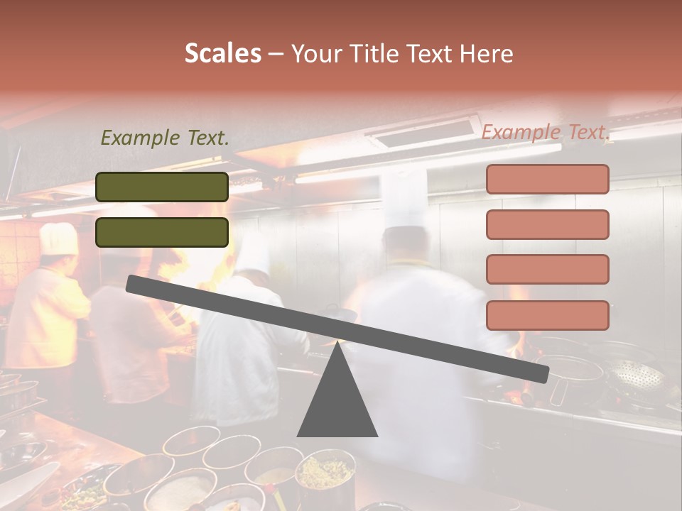 Hotel Fire Commercial Kitchen PowerPoint Template