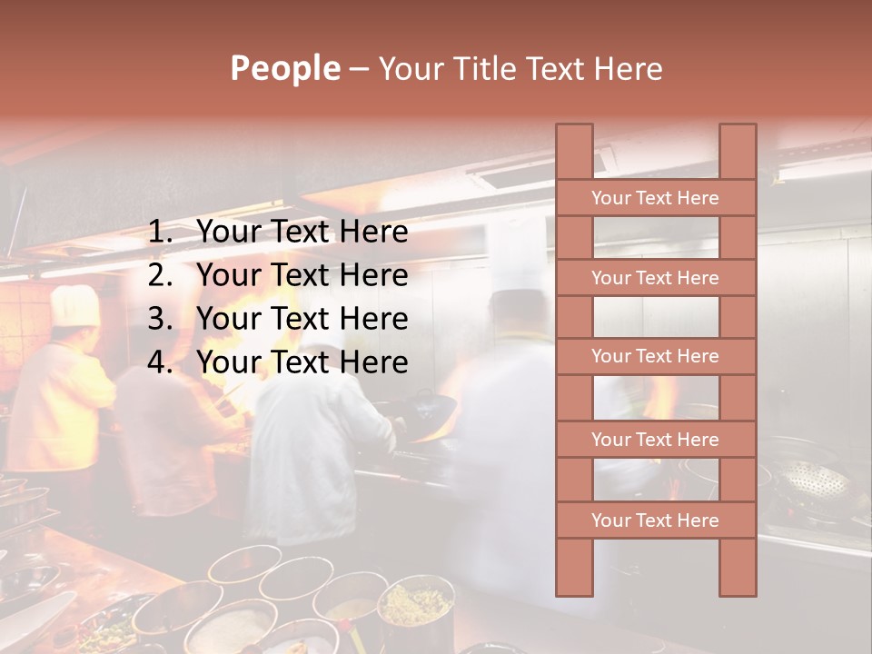 Hotel Fire Commercial Kitchen PowerPoint Template