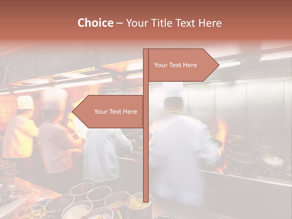 Hotel Fire Commercial Kitchen PowerPoint Template