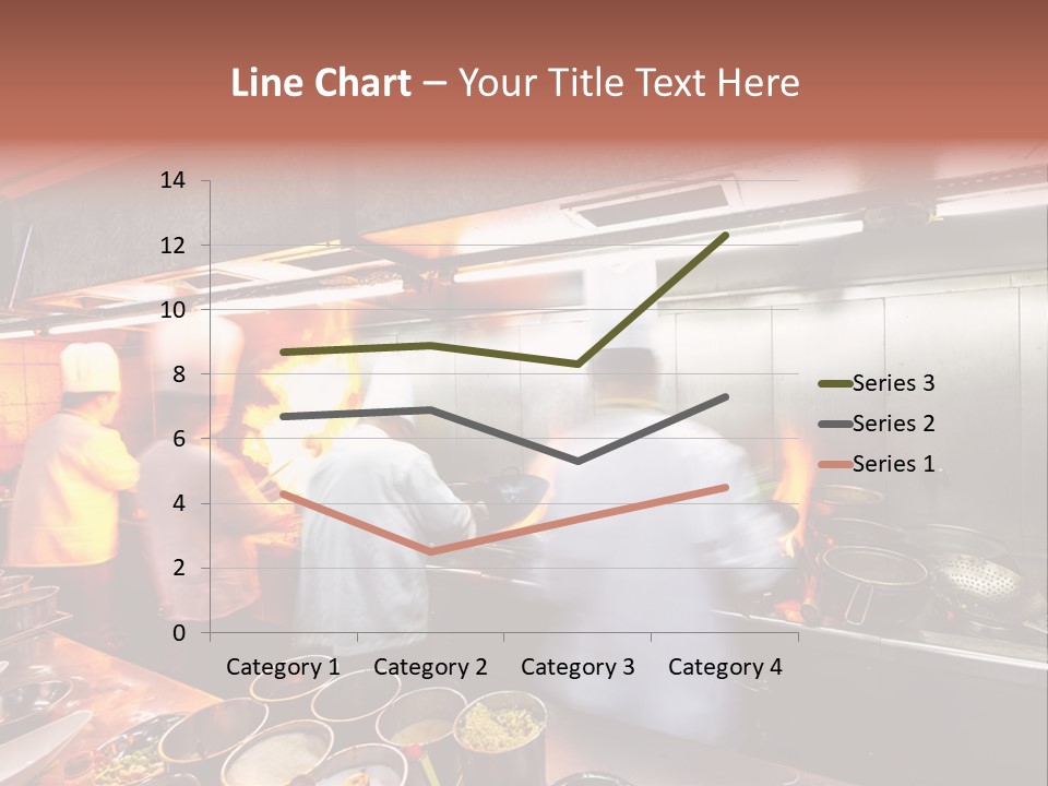 Hotel Fire Commercial Kitchen PowerPoint Template