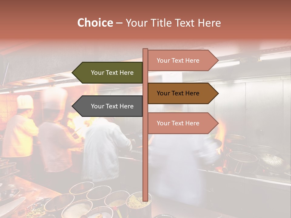 Hotel Fire Commercial Kitchen PowerPoint Template