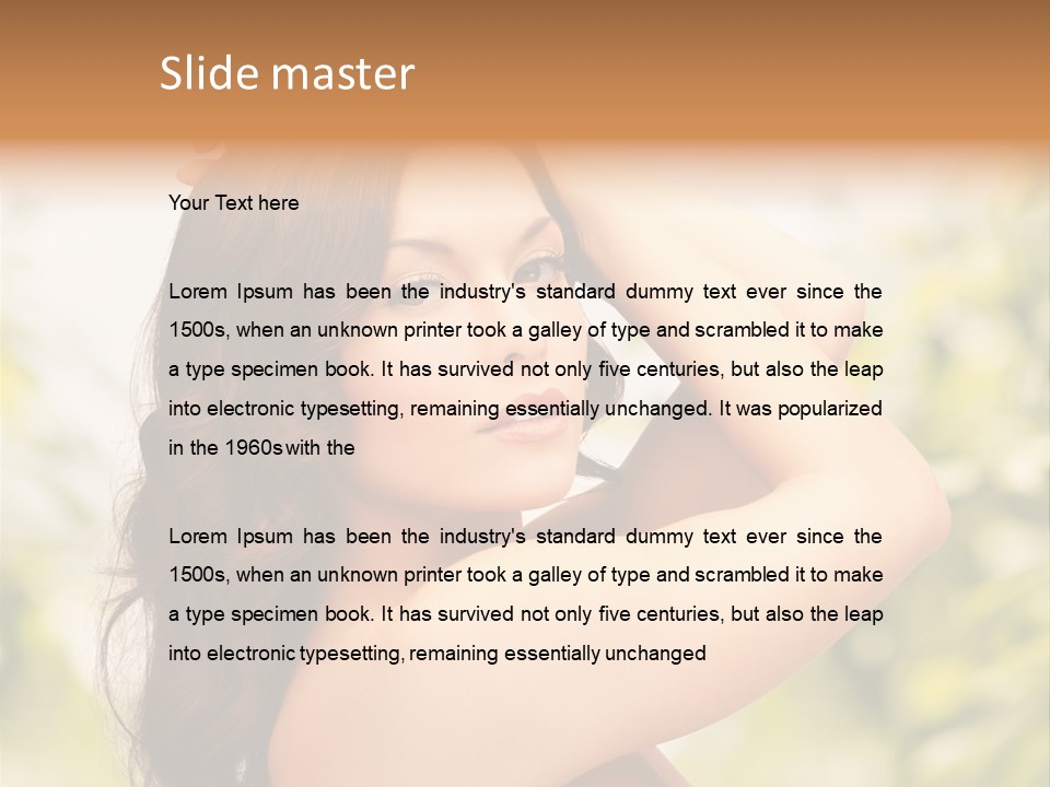 Care Ends Curly PowerPoint Template