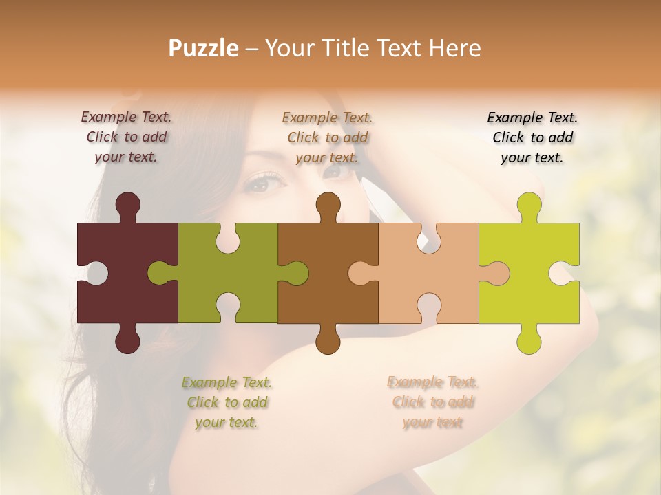 Care Ends Curly PowerPoint Template