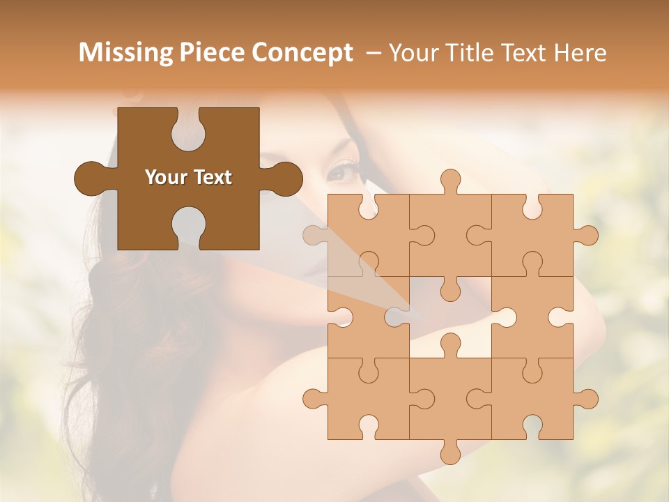 Care Ends Curly PowerPoint Template