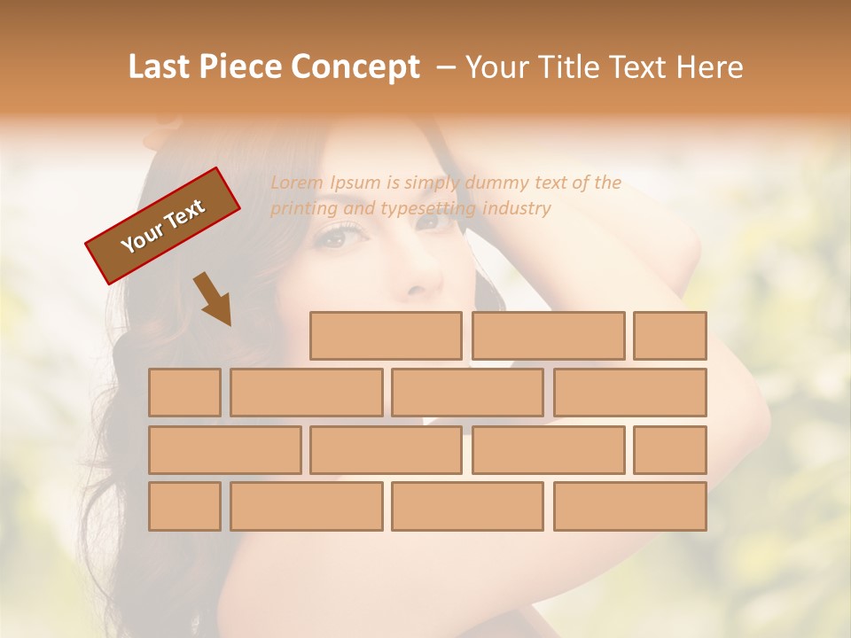 Care Ends Curly PowerPoint Template