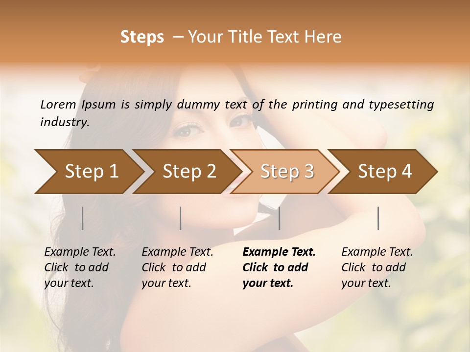 Care Ends Curly PowerPoint Template