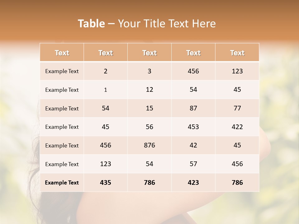 Care Ends Curly PowerPoint Template