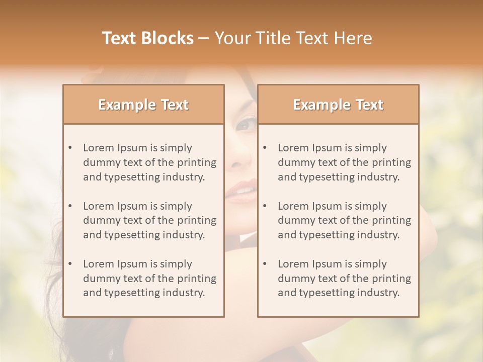 Care Ends Curly PowerPoint Template