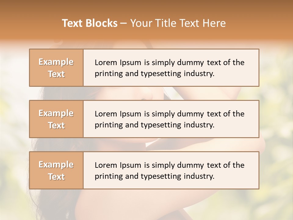 Care Ends Curly PowerPoint Template