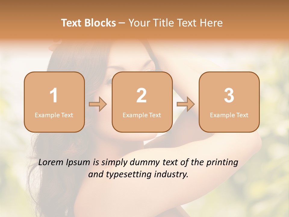 Care Ends Curly PowerPoint Template