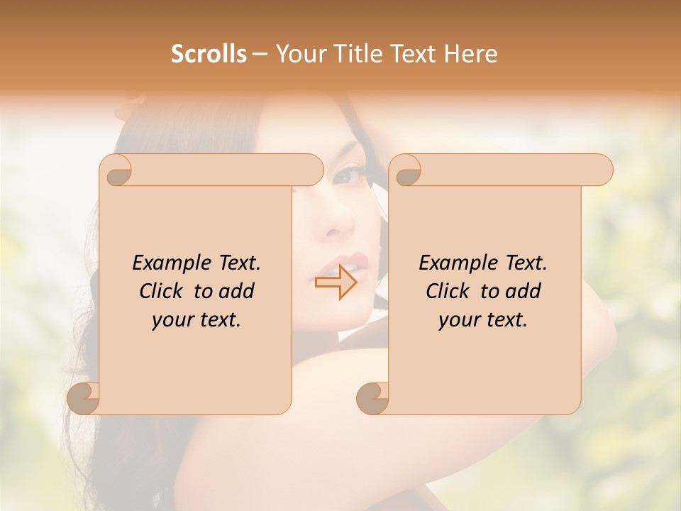 Care Ends Curly PowerPoint Template