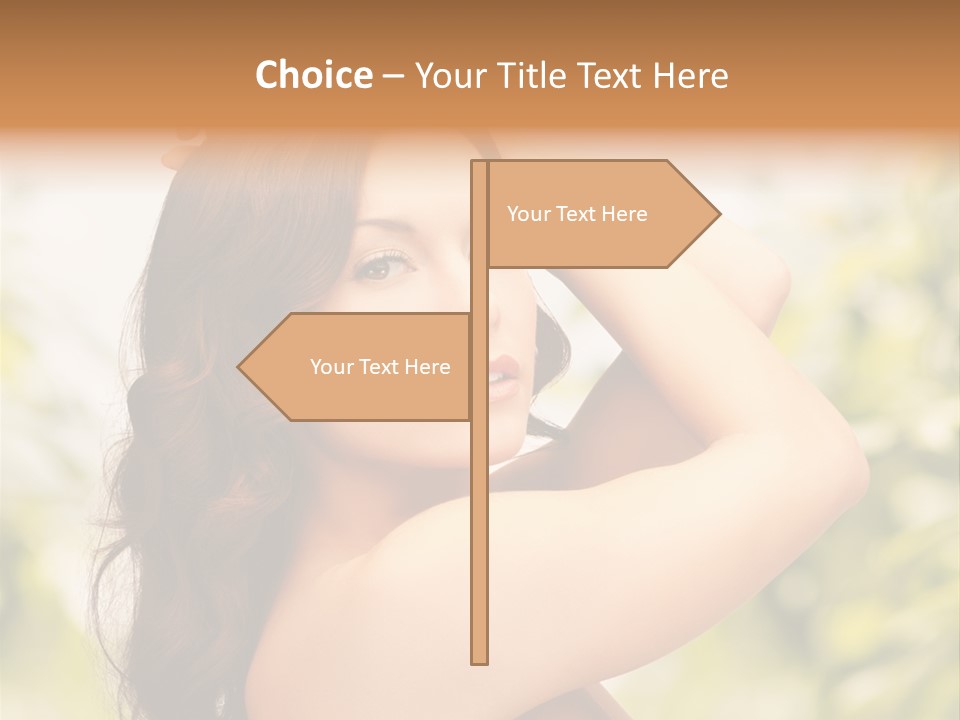 Care Ends Curly PowerPoint Template