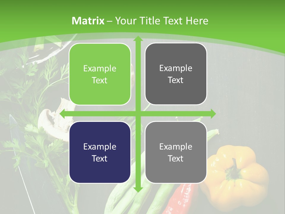 Food And Drink Vegan Food Studio Shot PowerPoint Template