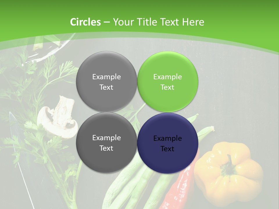 Food And Drink Vegan Food Studio Shot PowerPoint Template