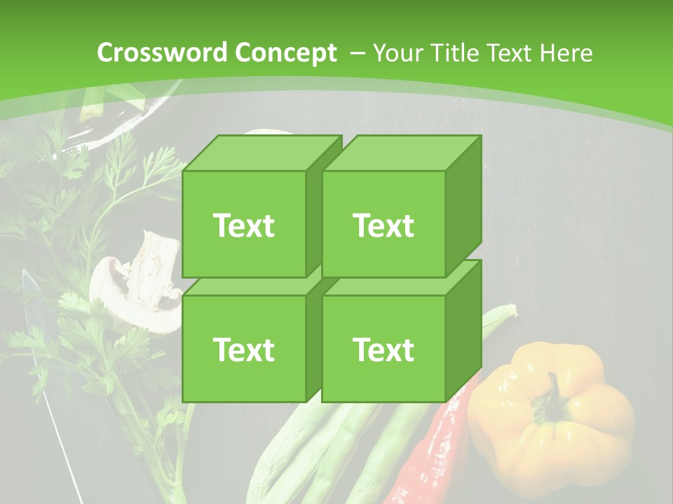 Food And Drink Vegan Food Studio Shot PowerPoint Template