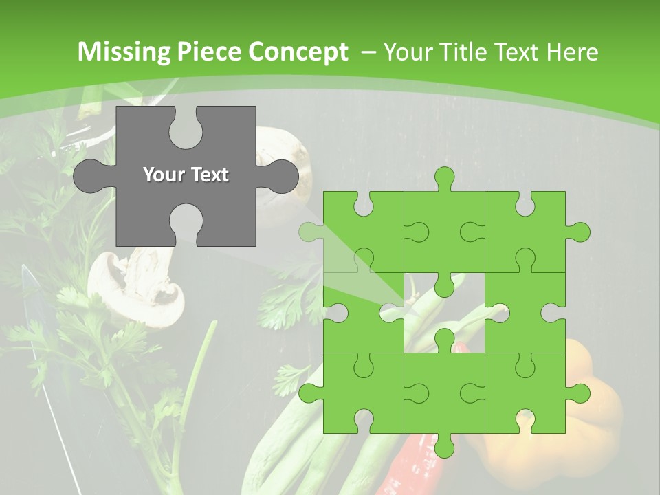 Food And Drink Vegan Food Studio Shot PowerPoint Template