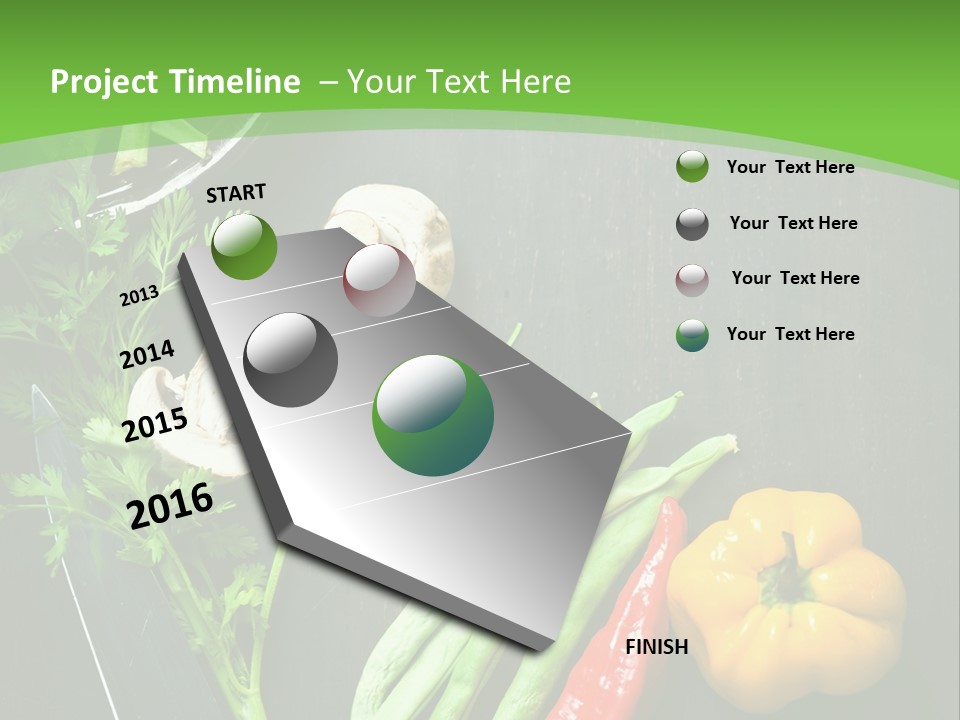 Food And Drink Vegan Food Studio Shot PowerPoint Template