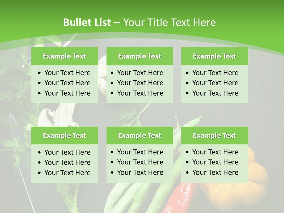 Food And Drink Vegan Food Studio Shot PowerPoint Template