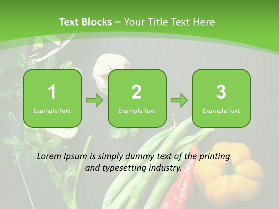 Food And Drink Vegan Food Studio Shot PowerPoint Template