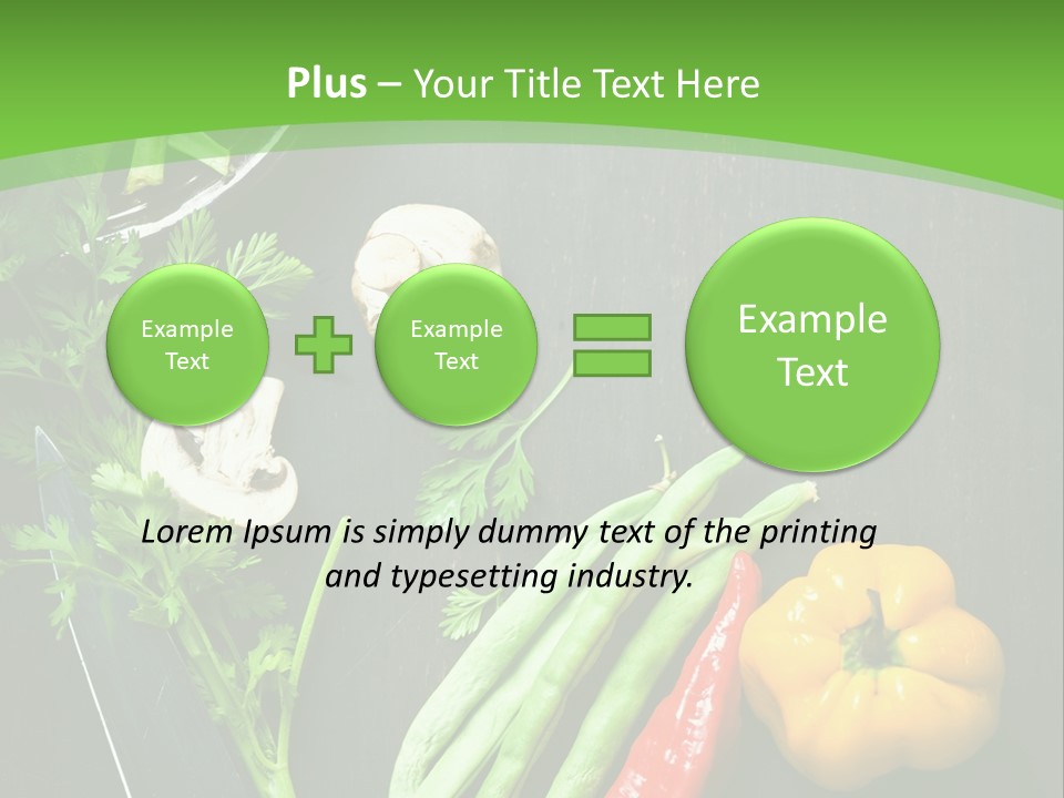 Food And Drink Vegan Food Studio Shot PowerPoint Template