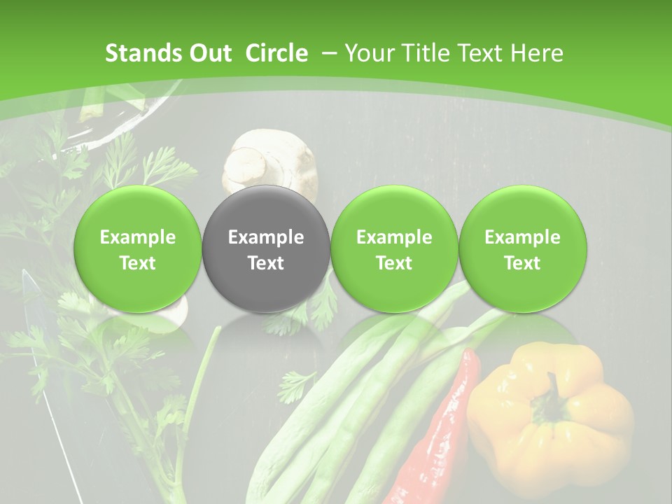 Food And Drink Vegan Food Studio Shot PowerPoint Template