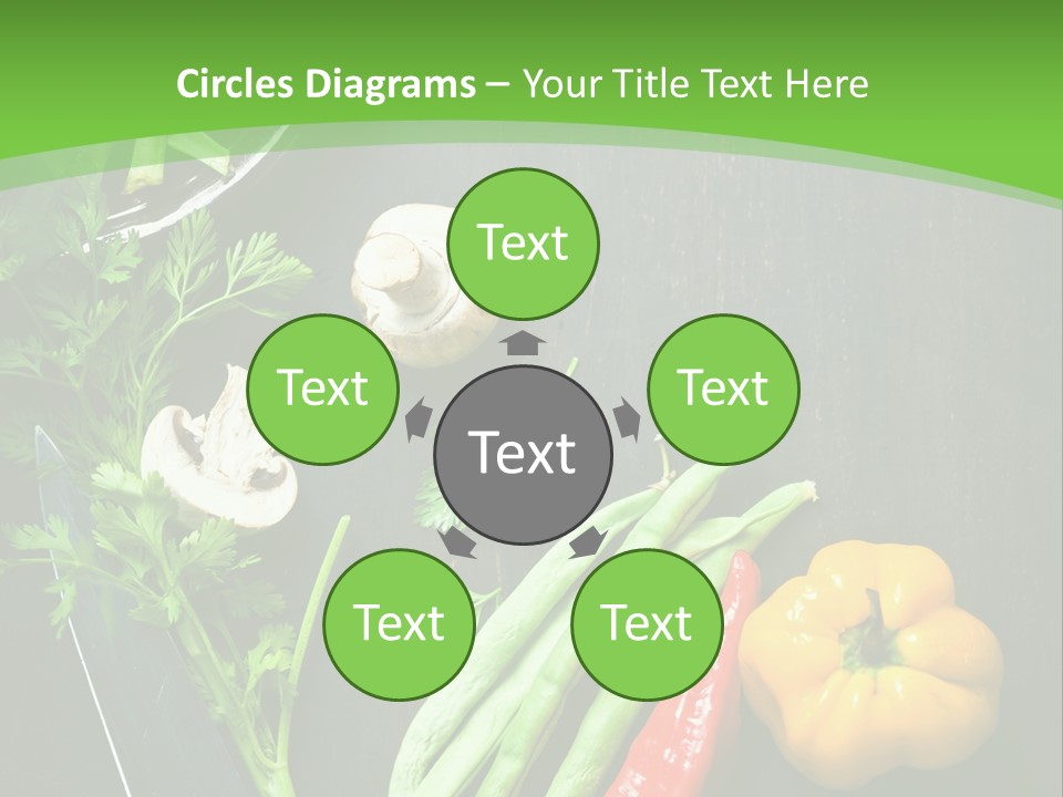 Food And Drink Vegan Food Studio Shot PowerPoint Template