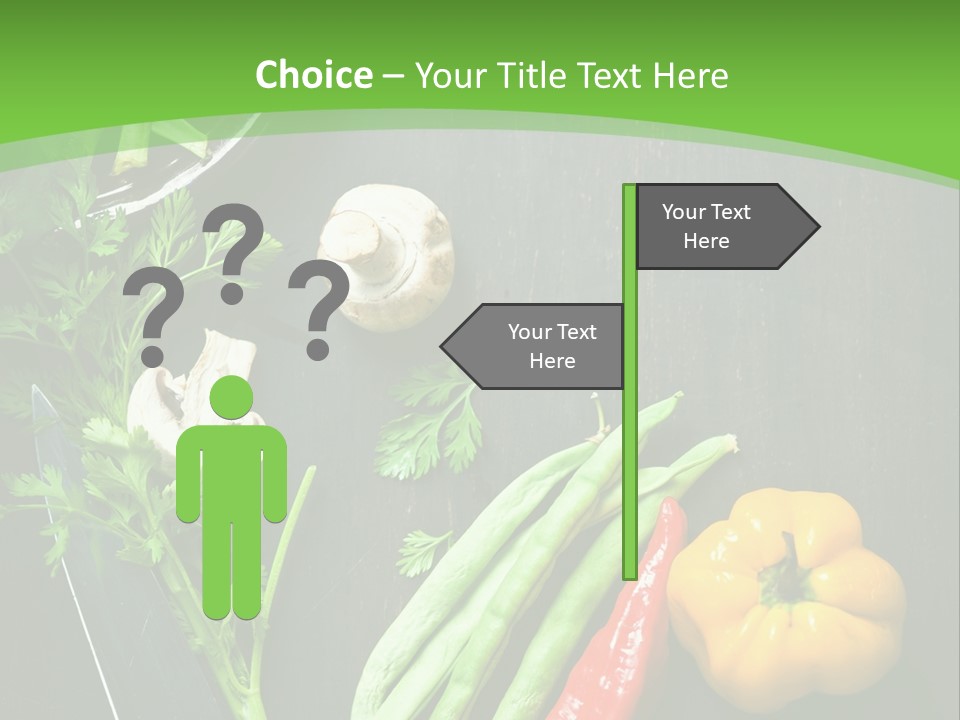 Food And Drink Vegan Food Studio Shot PowerPoint Template