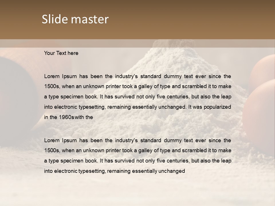 Wall Decoration Pasta PowerPoint Template