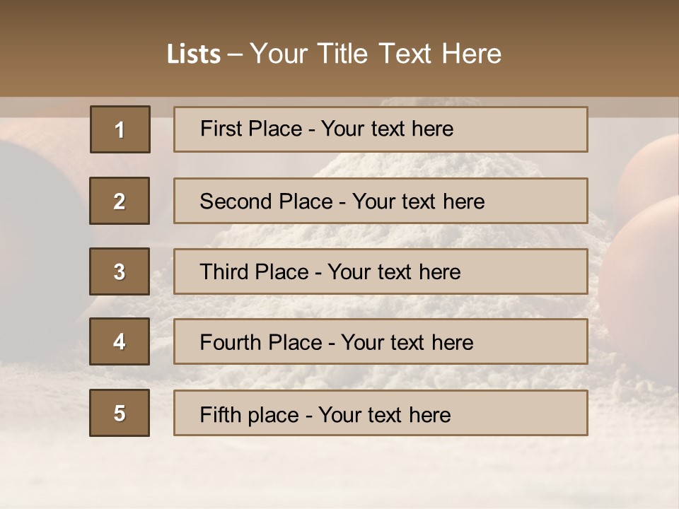 Wall Decoration Pasta PowerPoint Template