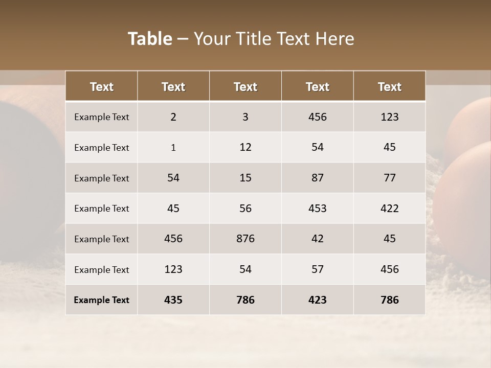 Wall Decoration Pasta PowerPoint Template