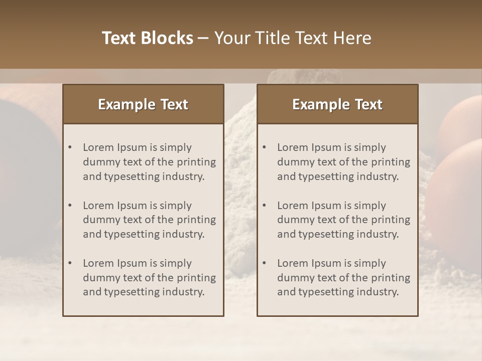 Wall Decoration Pasta PowerPoint Template