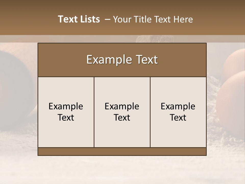 Wall Decoration Pasta PowerPoint Template