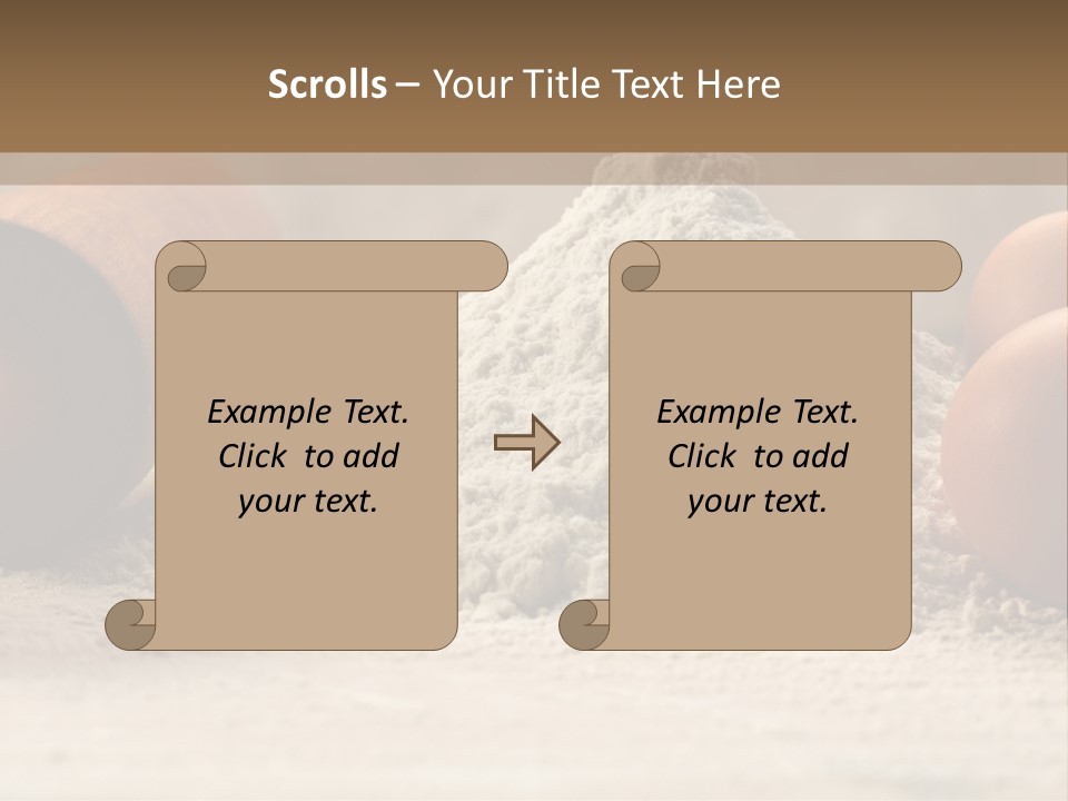 Wall Decoration Pasta PowerPoint Template