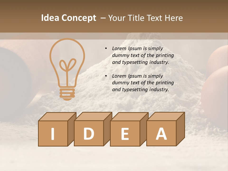 Wall Decoration Pasta PowerPoint Template