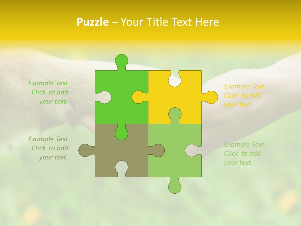 Care Help Hand PowerPoint Template