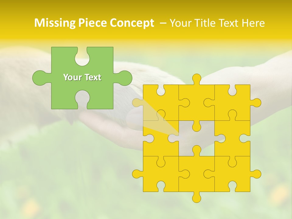 Care Help Hand PowerPoint Template