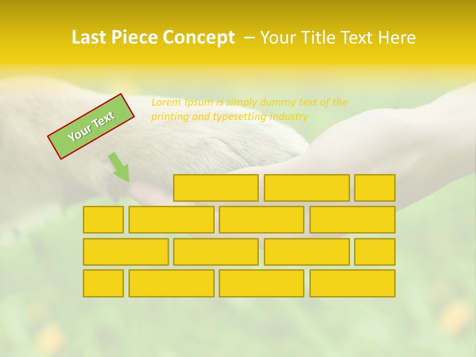 Care Help Hand PowerPoint Template