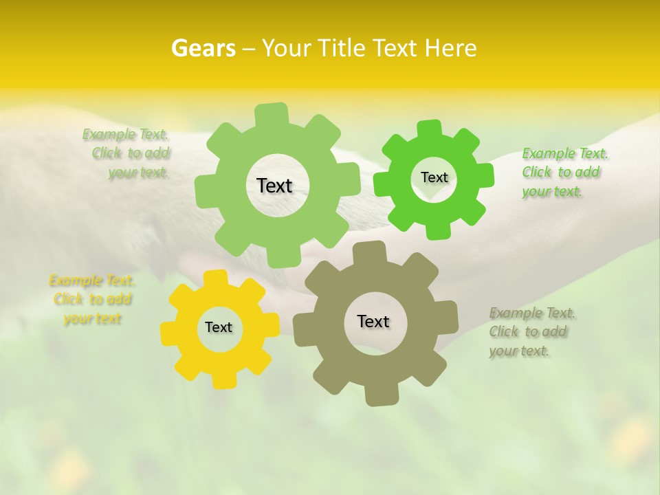 Care Help Hand PowerPoint Template