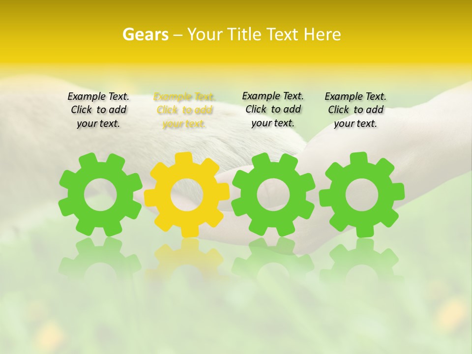 Care Help Hand PowerPoint Template